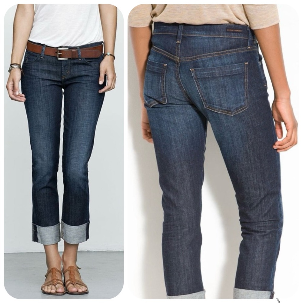 Citizens Of Humanity Jeans Women’s 24 Dark Blue Dani Cropped Straight Leg NWOT